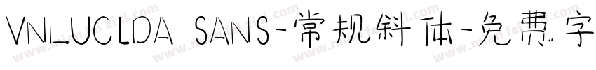VNLUCIDA SANS-常规斜体字体转换